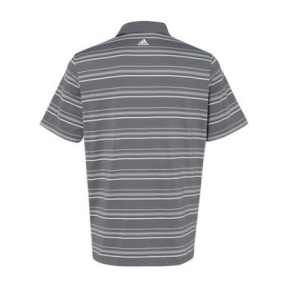 Adidas Golf Puremotion Gray Stripe Sport Polo Shirt Men's Size XL - Picture 3 of 6